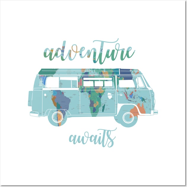 adventure awaits Wall Art by BekimART